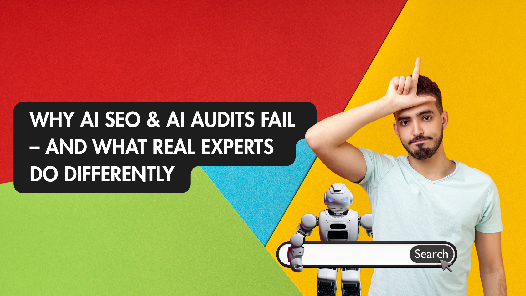 Digital marketer auditing SEO performance using Google Search Console, PageSpeed Insights, and advanced analytics tools on laptop screen.